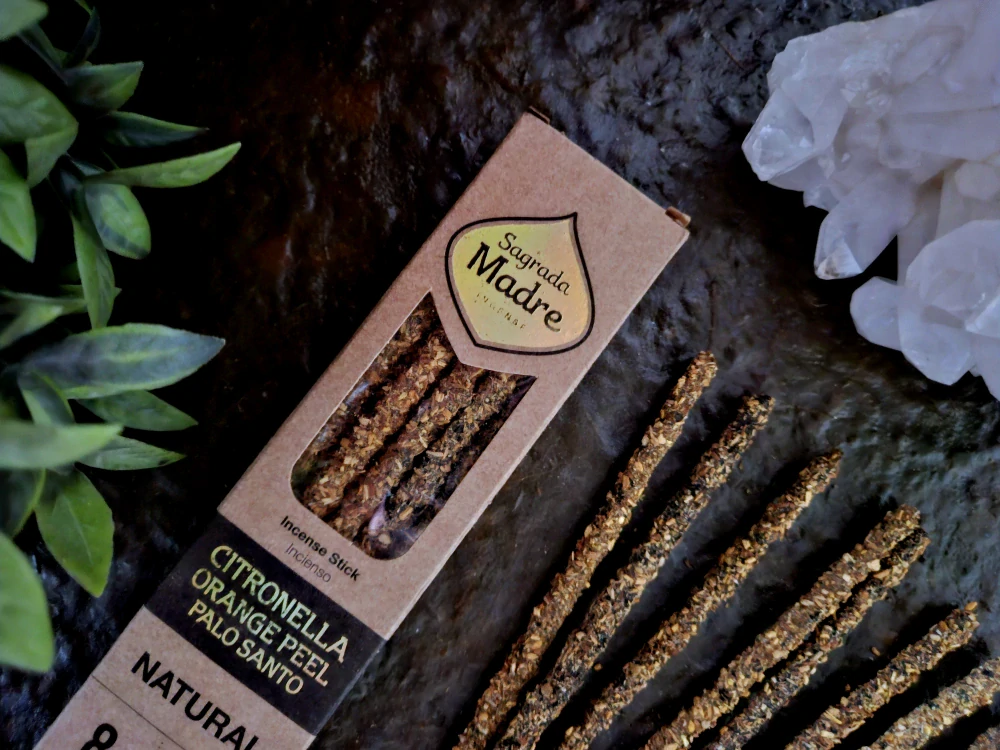SAGRADA MADRE VONNÉ TYČINKY - CITRONELA, POMERANČOVÁ KŮRA, PALO SANTO